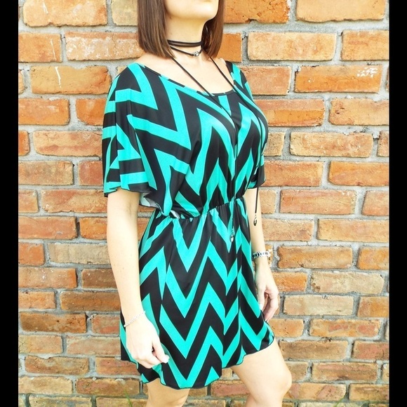 Chevron Zig Zag Dolman Dress 961495 - Picture 7 of 7